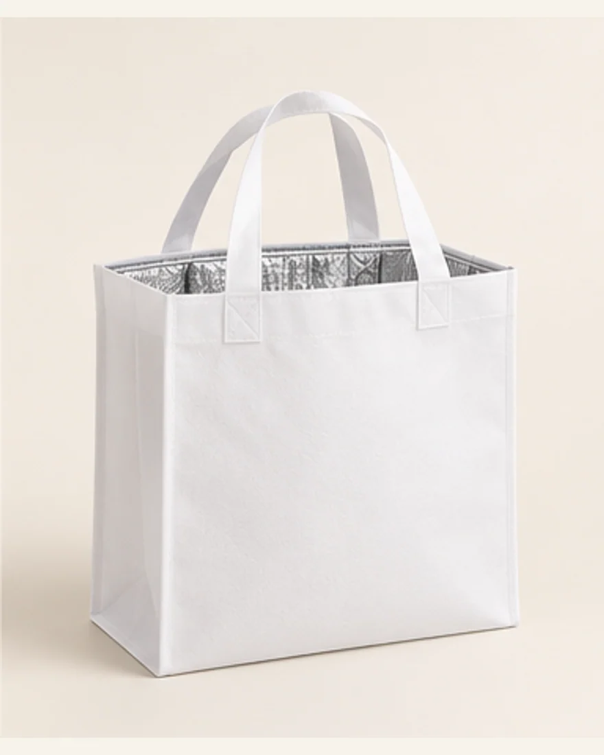 Compact Foil-Lined Shopper — AI-generated style illustration