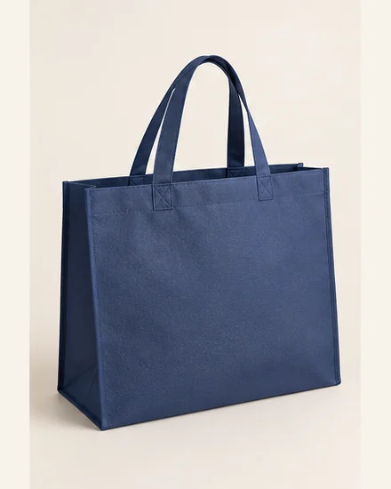 Gusseted Non-Woven Shopper — AI-generated style illustration