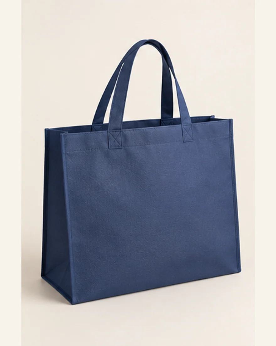 Gusseted Non-Woven Shopper — AI-generated style illustration